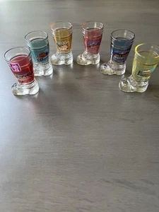 6 Roma Italienische Souvenir Schnapsgläser Stiefelform - Bild 1 von 5