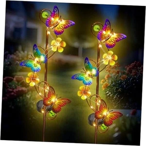 Butterfly Solar Stake Lights, Waterproof, for Outdoor Decor, - Picture 1 of 7