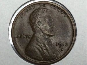 1913-S Lincoln Cent in extra fine - Picture 1 of 2