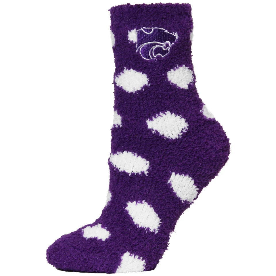 Women's ZooZatz Kansas State Wildcats Plush Dot Socks - Image 1 of 1