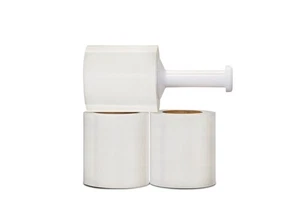 Mini Stretch Wrap 5" x 1000' 80 Gauge Plastic Shrink Film Clear Select: Pack - Picture 1 of 5