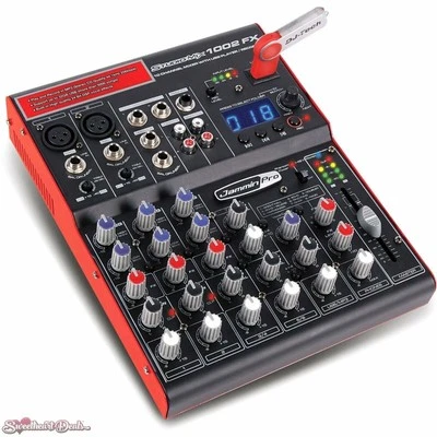 Jammin Pro StudioMix 1002 FX 10-Channel Mixer with USB Player Recorder - Image 1 of 4