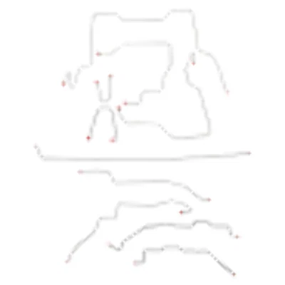 Complete Brake Line Kit Fits GMC K2500 1995-2000 w/ShortBed Ext Cab-CBK0104OM - Imagem 1 de 4