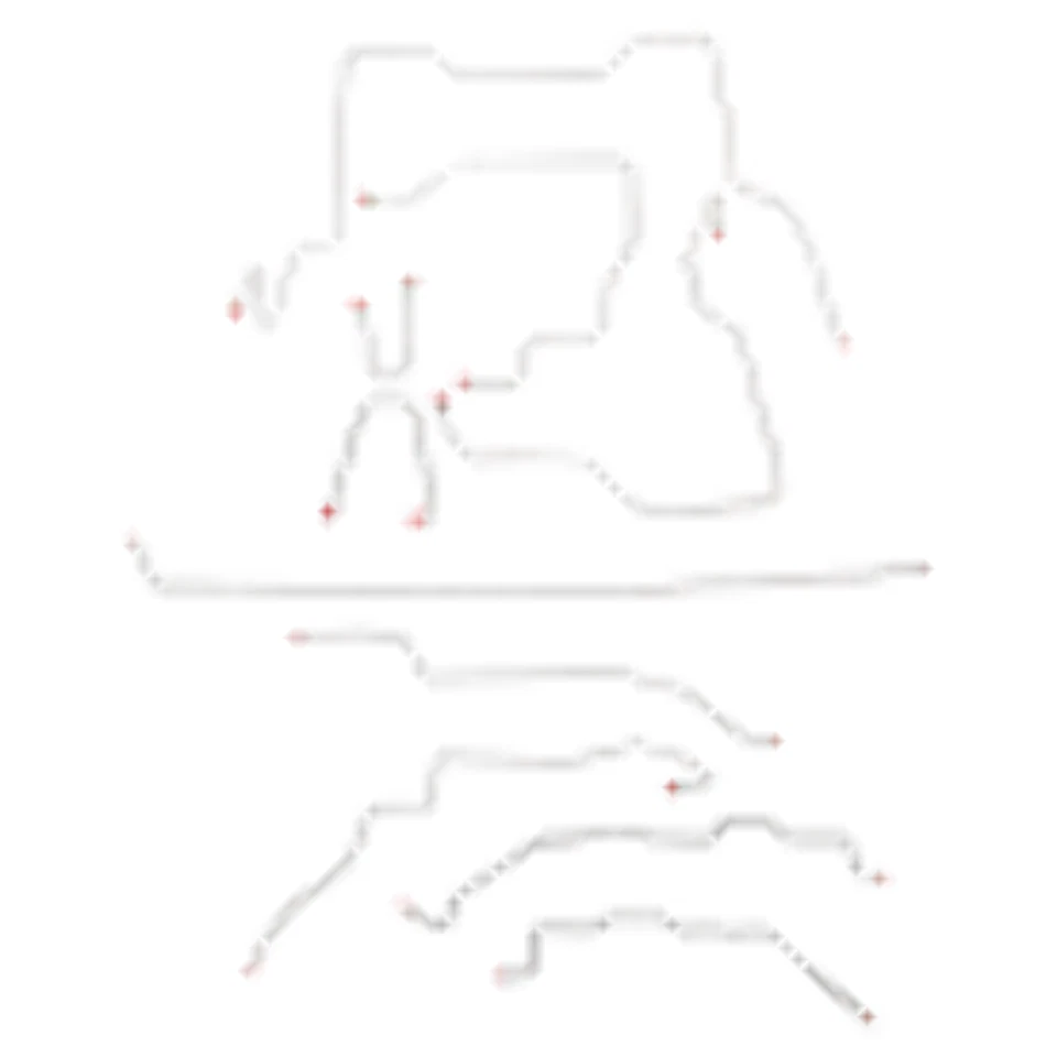 完整刹车线套件适用于吉姆西 K2500 1995 - 2000 带 ShortBed Ext Cab-CBK0104OM — 第 1/4 张图片