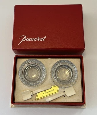 БАККАРА кристалл солонки - Jewel Buckingham - оригинальная коробка с ложками - Изображение 1 из 4