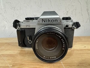 Nikon FG-20 35mm Film Camera w/ Nikon Series E 50mm f/1.8 Lens - Picture 1 of 7