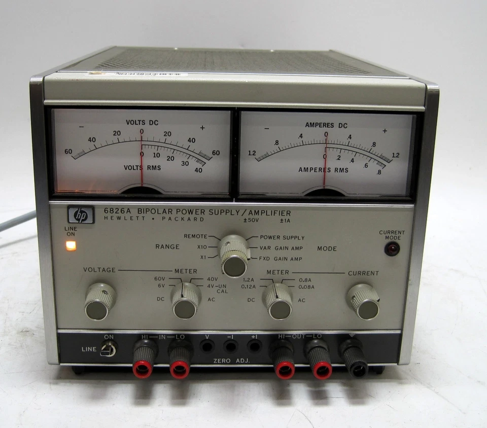 Probado HP 6826A Fuente de Alimentación Bipolar / Amplificador +-50V 1.2A Foto 1 de 4