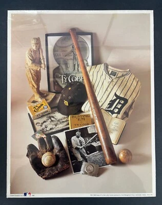 Impresión MLB Primera Edición "The Georgia Peach" Ty Cobb (1993) No. Serie 8 De Colección Foto 1 de 2