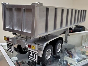 Custom Toy Aluminum Dump Tipper Bed Trailer Tamiya R/C 1/14 King Grand Hauler - Picture 1 of 23