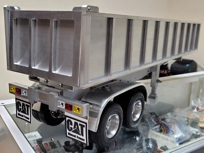Custom Toy Aluminum Dump Tipper Bed Trailer Tamiya R/C 1/14 King Grand Hauler - Image 1 of 4
