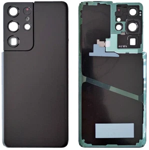Akkudeckel Kamera Blitzglas Kleber f Samsung Galaxy S21 Ultra 5G G998B Backcover - Bild 1 von 4