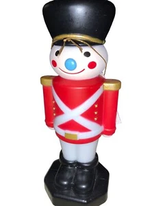 Soldier Blow Mold  11 Inch with Tags Lighted - Picture 1 of 15