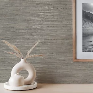 Revestimientos de pared corona decoración fina M1767 fusión piedra lisa gris metal papel tapiz - Imagen 1 de 2