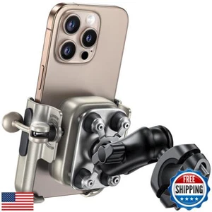 Support téléphone moto Lamicall - [Tout métal] [Anti secousse] [Verrouillage 1s] B - Photo 1 sur 5
