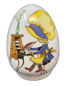 Vintage WCL alte CR - 1932 Keramik Eierbank Münzbank Sparschwein Ostern - Bild 1 von 11