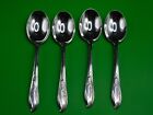 International Silverplate Springtime Oval Soup Spoons Set Of 4