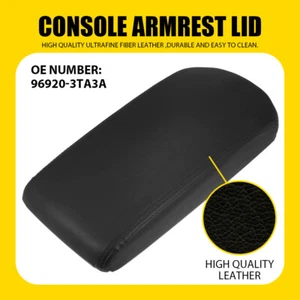 Fit Nissan Altima 2013-2018 Leather Center Console Armrest Lid Black - Picture 1 of 11