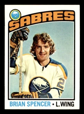 1976 Topps Hockey #191 Brian Spencer NM - Image 1 of 2