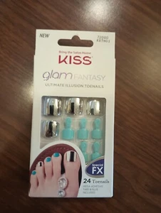 Kiss GLAM Fantasy Ultimate Illusion Toenails 72080 KGTN01  Special FX - Picture 1 of 2