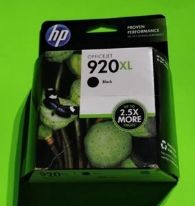 SEALED GENUINE HP 920XL Black Ink Cartridge (CD975AN) -EXPIRATION Mar 2015 - Picture 1 of 8