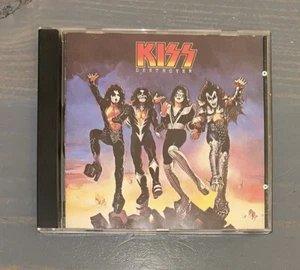 KISS Destroyer CD EARLY PRESS! SILVER DISC Casablanca 824 149-2 Y-1 Gene Simmons - Picture 1 of 4