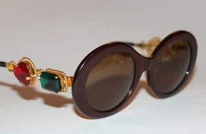 Gafas de sol vintage Moschino by Persol M 253 marrón con pedrería - Imagen 1 de 7