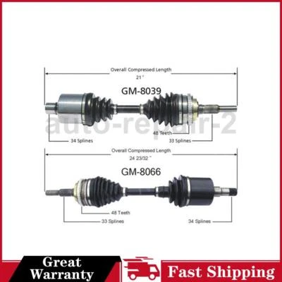 Eje CV delantero izquierdo derecho Chevrolet Beretta TrakMotive 1987~1996 Foto 1 de 3