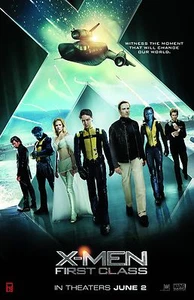 X-Men First Class movie poster (a)  James McAvoy, Michael Fassbender - Picture 1 of 1