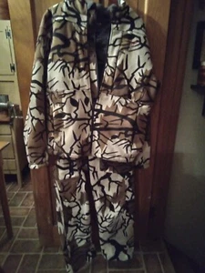 Predator Camo Jacket Pants Mens L Microfleece Super Warm & Quite Free Shipping - Picture 1 of 9