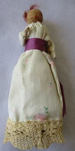 Vintage Victorian Dressed Peg Doll - Picture 1 of 4