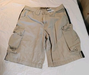 JNCO Khaki Combat Cargo Shorts Mens 36 Skater 90s Y2K Punk USA, Vintage - Picture 1 of 7