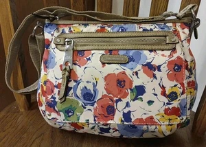 Floral POPPY Multi Pocket Shoulder Crossbody colorful Bag DANA BUCHMAN - Picture 1 of 12