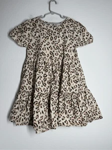 Vestido con capas de algodón estampado animal F&F para niñas talla 10-11 años - Imagen 1 de 10