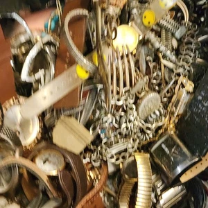 Medium Flat Rate Jewelry Junk Craft Harvest Lot STUFFED FULL  - Picture 1 of 5