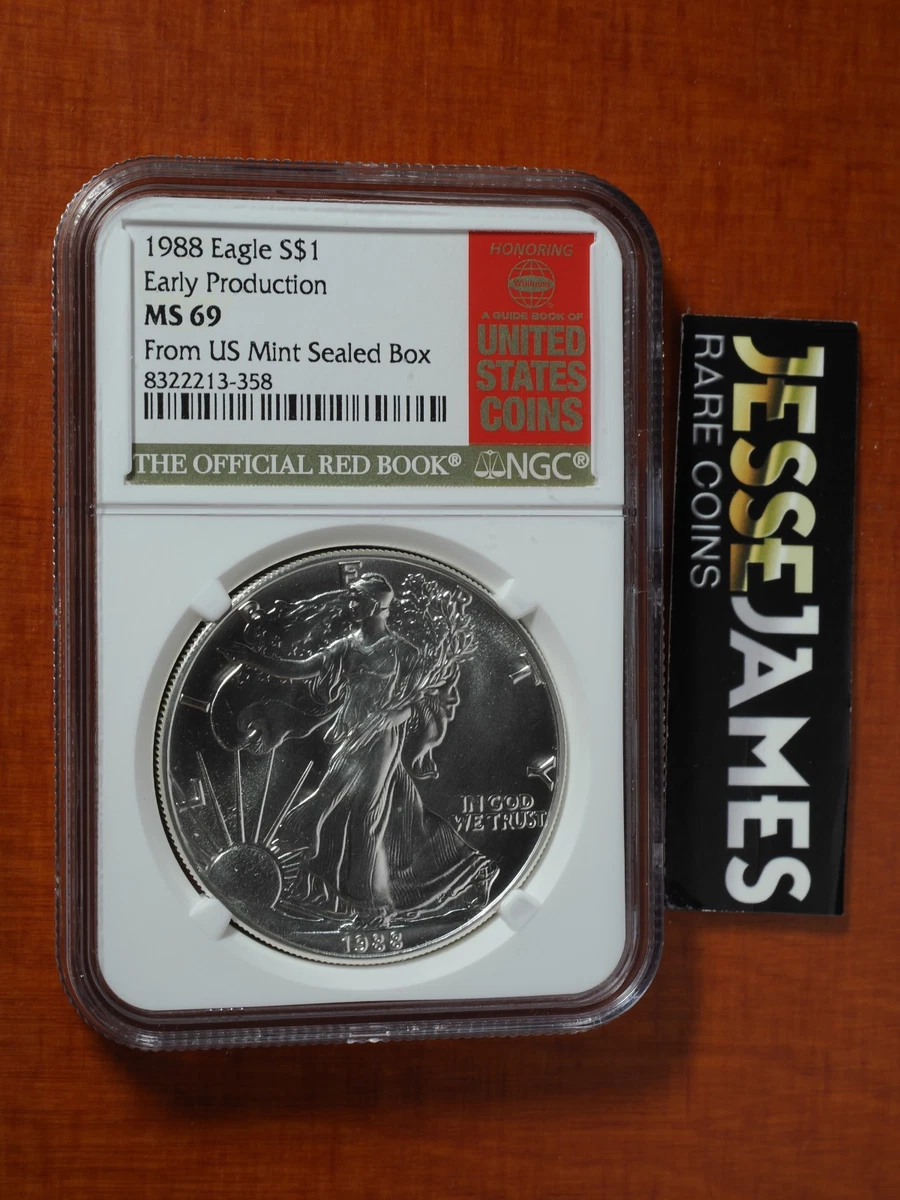 American Eagle MS 69 Graded 1988 Silver Bullion Coins for sale | eBay