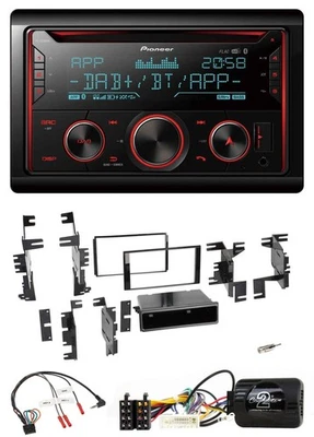 Pioneer 2DIN DAB Lenkrad Bluetooth USB CD Autoradio für Nissan Cube Frontier Juk - Bild 1 von 4