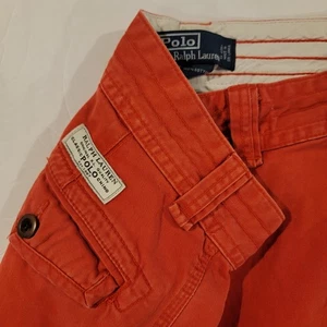 Polo Ralph Lauren Cargo Shorts Herren Größe 32 Rot Klassisch Chino Vintage - Bild 1 von 7
