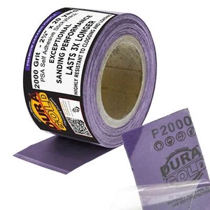 2000 Grit Purple Ceramic 2.75" x 20 Yard Roll Self Adhesive Longboard Sandpaper - Picture 1 of 5