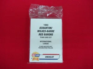 1993 SCRANTON/WILKES-BARRE RED BARONS FLEER PROCARDS MiLB TEAM SET KEVIN STOCKER - Bild 1 von 4