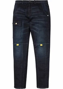 Neu Baggy Fit Stretch-Jeans Tapered Gr. W31/L32 Dunkelblau Denim Herren-Pants - Bild 1 von 1