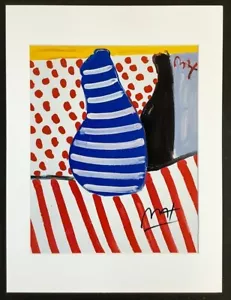 PETER MAX - 12x16 inch Matted Print - FRAME READY - Hand Signed Signature - Picture 1 of 12
