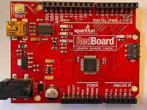 Redboard - Compatible with Arduino Breadboard-Able Development Board W/ R3 Footp - Picture 1 of 3