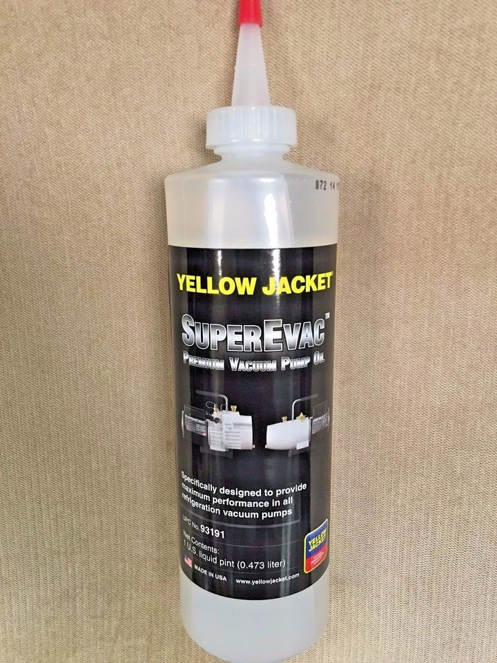 BOMBA DE VACÍO ACEITE AMARILLO CHAQUETA SUPER EVAC 1 Pinta Foto 1 de 1