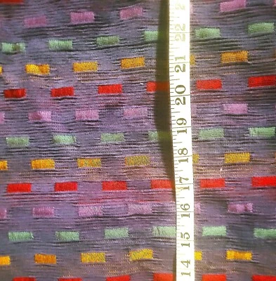 Gorgeous Chenille Medium weight multi-color tapestry upholstery fabric 2 yds - Image 1 of 4