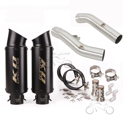 Sistema modificado silenciador negro tubo medio escape Yamaha FJR1300 2001-2022 Slip para Yamaha FJR1300 2001-2022 Foto 1 de 4