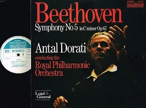 BEETHOVEN Symphony #5 VINYL LP Antal Dorati RPO Contour UK 2870 482 @NEAR MINT - Imagen 1 de 4