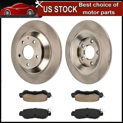 Rear Disc Brake Rotors Ceramic Pads For 2013 2014 2015 Mazda CX-5 31623 D1624 Foto 1 de 4