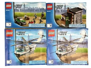 LEGO City 60046 Helicopter Surveillance Manuals Instructions Booklets 1 2 3 4 - Picture 1 of 5