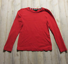 Lauren Ralph Lauren Shirt Womens Medium Red Long Sleeve Baselayer