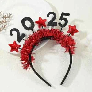 Stirnband Red Star Wave Jahr 2025 Neujahr - Bild 1 von 3